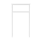 Alaterre Furniture Coventry 27"W x 48"H Bathroom Over Toilet Open Storage Shelf ANCT73WH - alternate 5